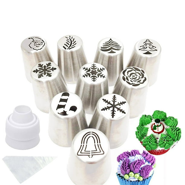 27 Pcs Set Russian Tulip Icing Piping Nozzles Leaf Pastry Cake Decorating Tool 27 Pcs Set Russian Tulip Icing Piping Nozzles Leaf Pastry Cake Decorating Tool